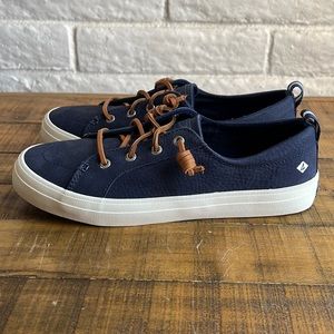 Sperry crest vibe washable leather barrel lace sneaker